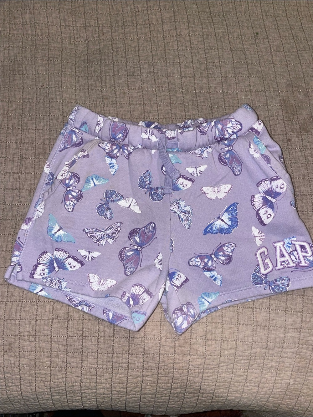 GAP Lavender Butterfly Athletic Shorts